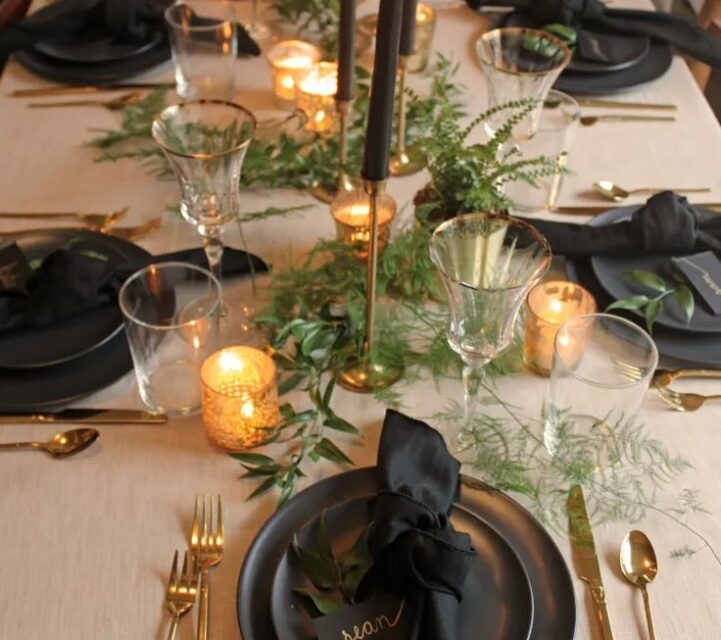 Elegant Dinner Party Table Decor